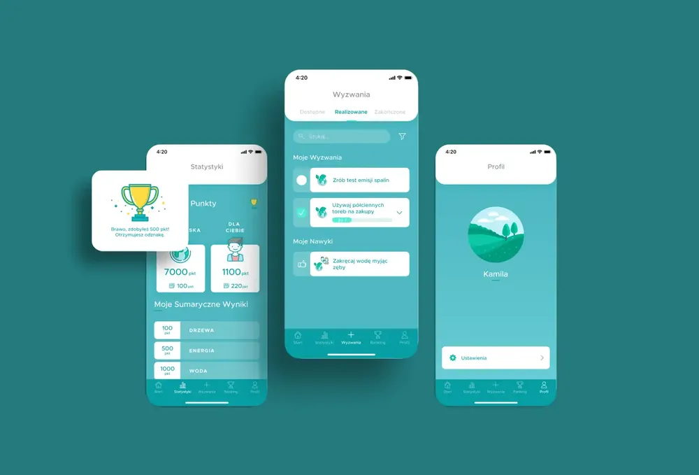 Enjoy eco mobile app view