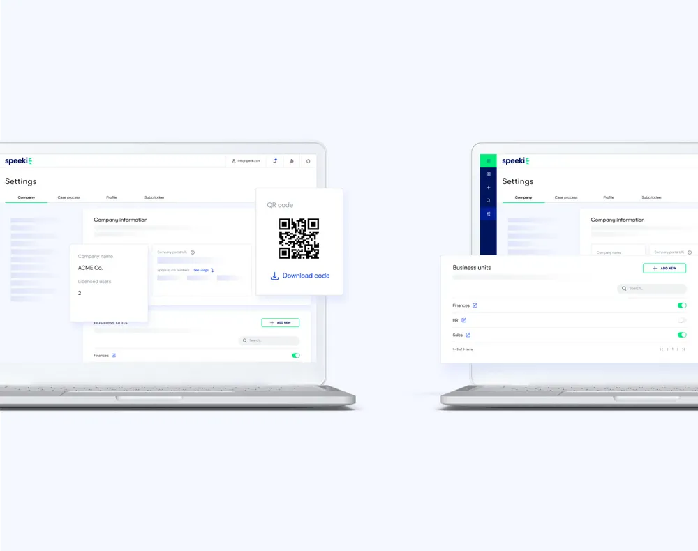 Speeki project on devices