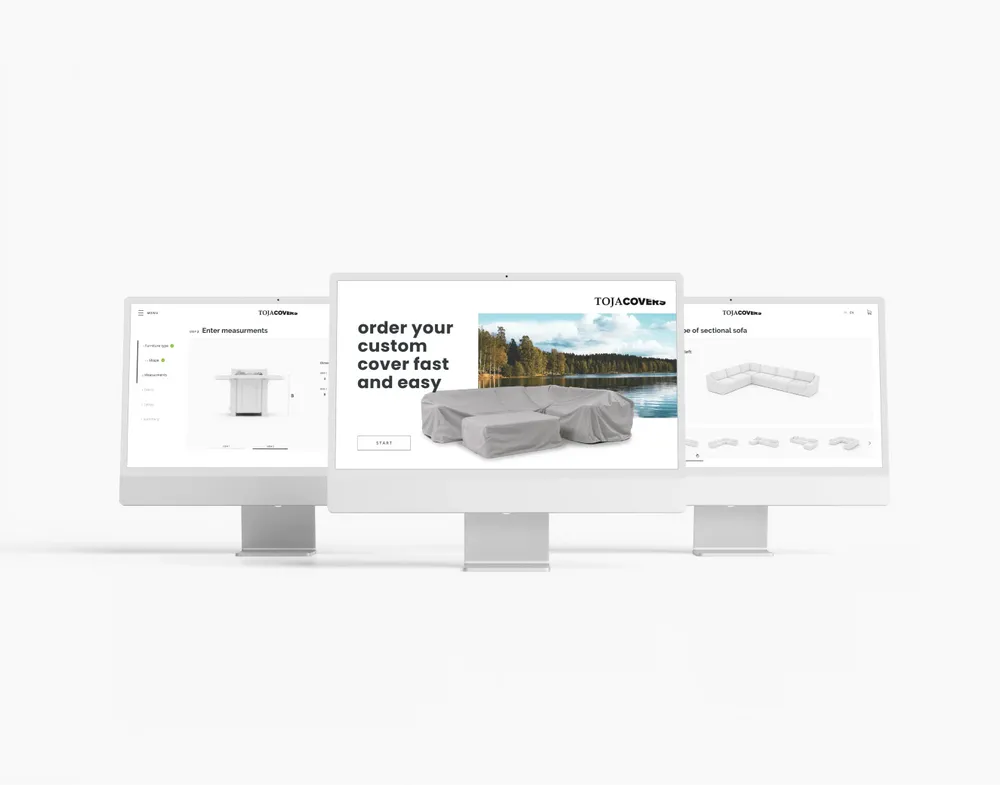 toja page view on desktop