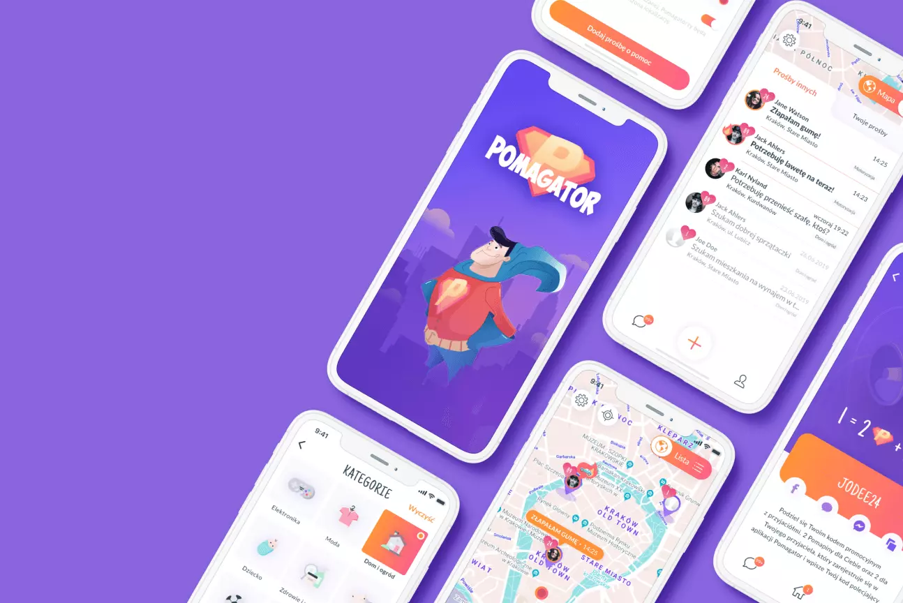 pomagator mobile designs