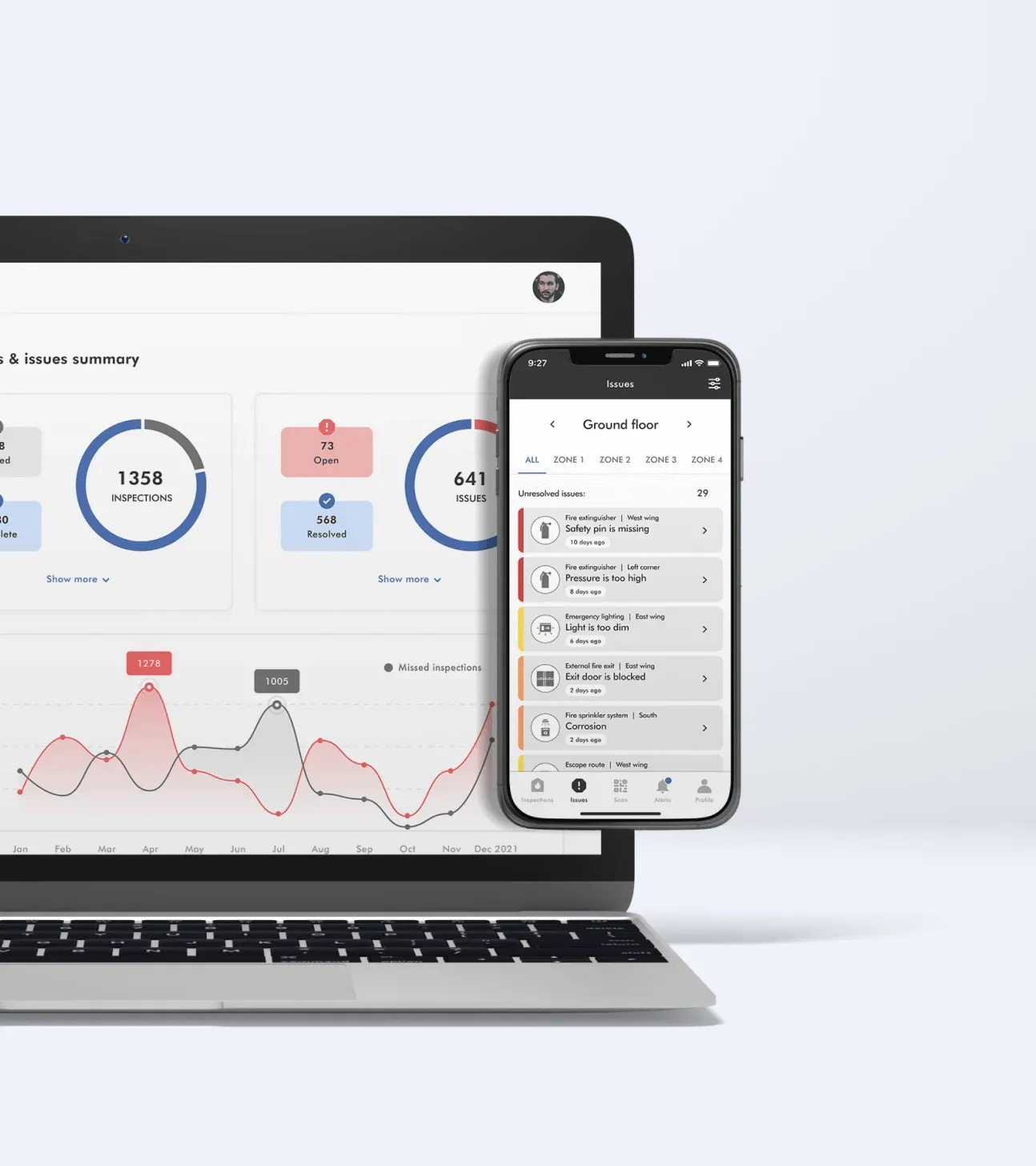 tfs views on laptop and mobile